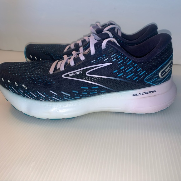 Brooks Glycerin 20 running jogging sneakers shoes women’s size:10 blue - Picture 3 of 13